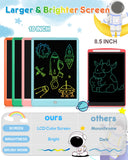 10” Kids LCD Writing Tablet – Eye-Safe Reusable Doodle Board (Delightful Dolphin Blue)
