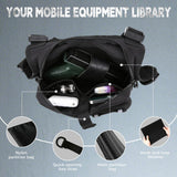 Koculemi Concealed Tactical Chest Bag for Men with Holster – Anti-Theft EDC Chest Pack for Sports & Travel (Black)