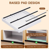 Onedream Adjustable Pull-Out Cabinet Organizer – 2 Pack Slide-Out Drawers (White)