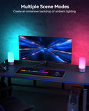 360° Silver Touch Table Lamp – Dimmable RGB Nightstand Light with 3 Brightness Levels