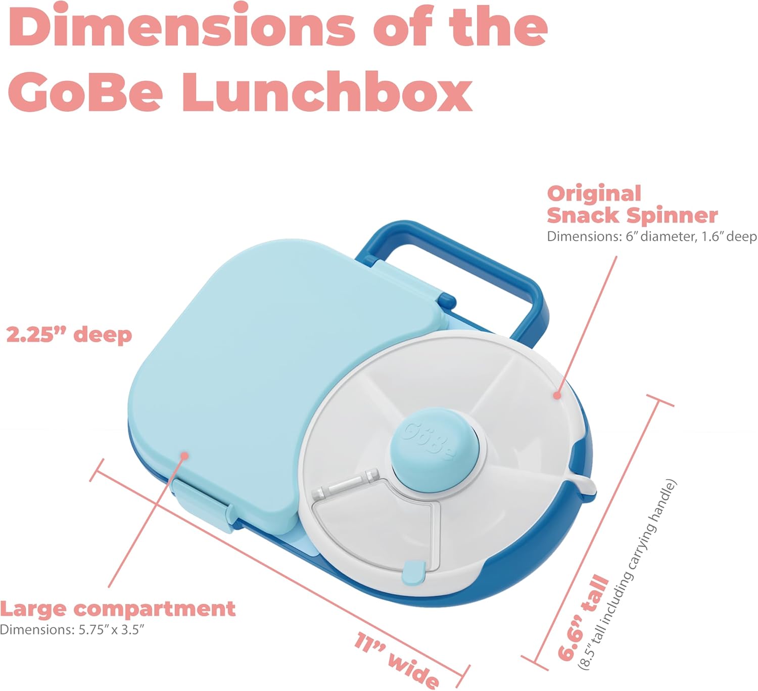 Taro Purple Snack Spinner Lunchbox with Sandwich Compartment