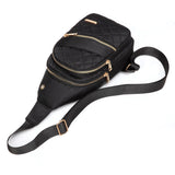 AOSTIHOT Small Sling Backpack for Women – Water-Resistant Crossbody Chest Daypack for Travel, Hiking & Sports (Black)