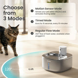 PawsPik Stainless Steel Smart Pet Water Fountain 3.2L – 5000mAh Motion Sensor & 5-Layer Filtration System