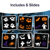 Star Shower Halloween Slide Show Projector – Orange LED Motion Light Display for Outdoor Haunted Decor