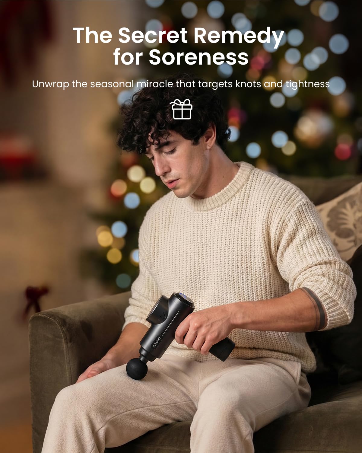 Smart Bluetooth Massage Gun – Deep Tissue Muscle Massager with App Control, 5 Speeds & Fast Charging