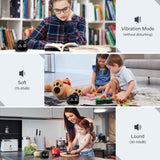 Rotating Pomodoro Timer Cube with Gravity Sensor, Preset 5/10/25/50 Min, Custom Countdown & Stopwatch, Silent Vibration Desk Timer for Work, Study & Kitchen – Black