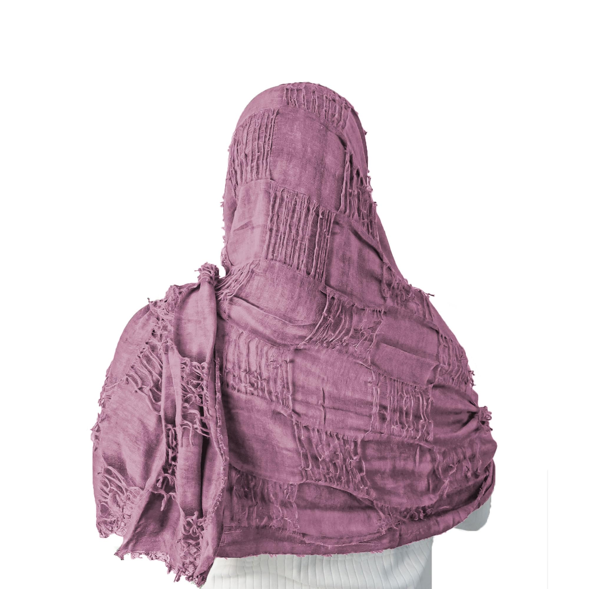 Burgundy Medieval Shawl with Viking Brooch – Cotton-Poly Cloak Scarf for Renaissance, LARP & Cosplay 🧙‍♂️🛡️