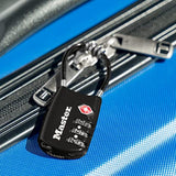 Master Lock TSA Accepted Combination Luggage Lock with Flexible Steel Cable, Resettable 3-Dial Travel Padlock