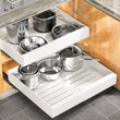Kitstorack Expandable Pull-Out Cabinet Organizer (12–20”) – Heavy-Duty Drill-Free Slide-Out Shelf