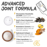 MaxxiFlex+ Advanced Joint Support Tablets for Dogs – Glucosamine, MSM & Turmeric Hip & Mobility Formula (60 Chews)