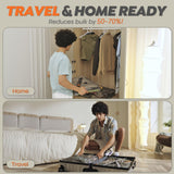 Portable Wireless Vacuum Pump with Storage Bags – Rechargeable Travel Compression System for Clothes & Luggage Space Saving