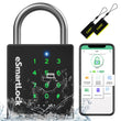 IP67 Waterproof Smart Padlock with RFID, Passcode & Bluetooth App Control, Military-Grade Keyless Security Lock