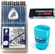 12-Piece Graphite Drawing Pencil Set from 6H to 8B