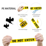 Halloween Caution Tape – 82ft “Caution” & “Do Not Enter” Yellow Roll for Haunted House & Party Decor