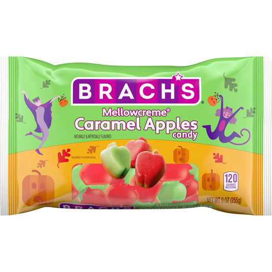 Brach’s Caramel Apple Candy Corn – 7.5oz Bag of Classic Fall Candy Made with Real Honey Flavor