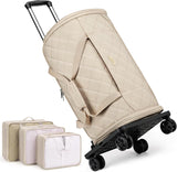 50L Rolling Garment Duffel with Wheels and Shoe Compartment