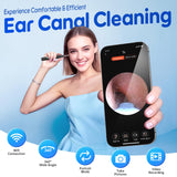 Wireless Ear Wax Removal Tool with 1080P HD Camera & App Control – Smart Ear Cleaner Kit with LED Lights and Rechargeable Battery (Black Edition)