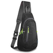 Lightweight Sling Bag Crossbody Backpack – Compact Chest & Shoulder Daypack for Travel, Gym & Outdoor Sports (Black)