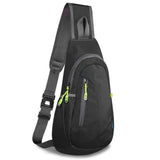 Lightweight Sling Bag Crossbody Backpack – Compact Chest & Shoulder Daypack for Travel, Gym & Outdoor Sports (Black)