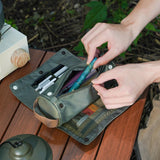 Green Roll-Up Large Capacity Pencil Case