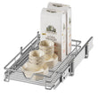DINDON Slim Chrome Pull-Out Cabinet Drawer – Compact Single-Tier Slide-Out Organizer for Narrow Kitchen Cabinets