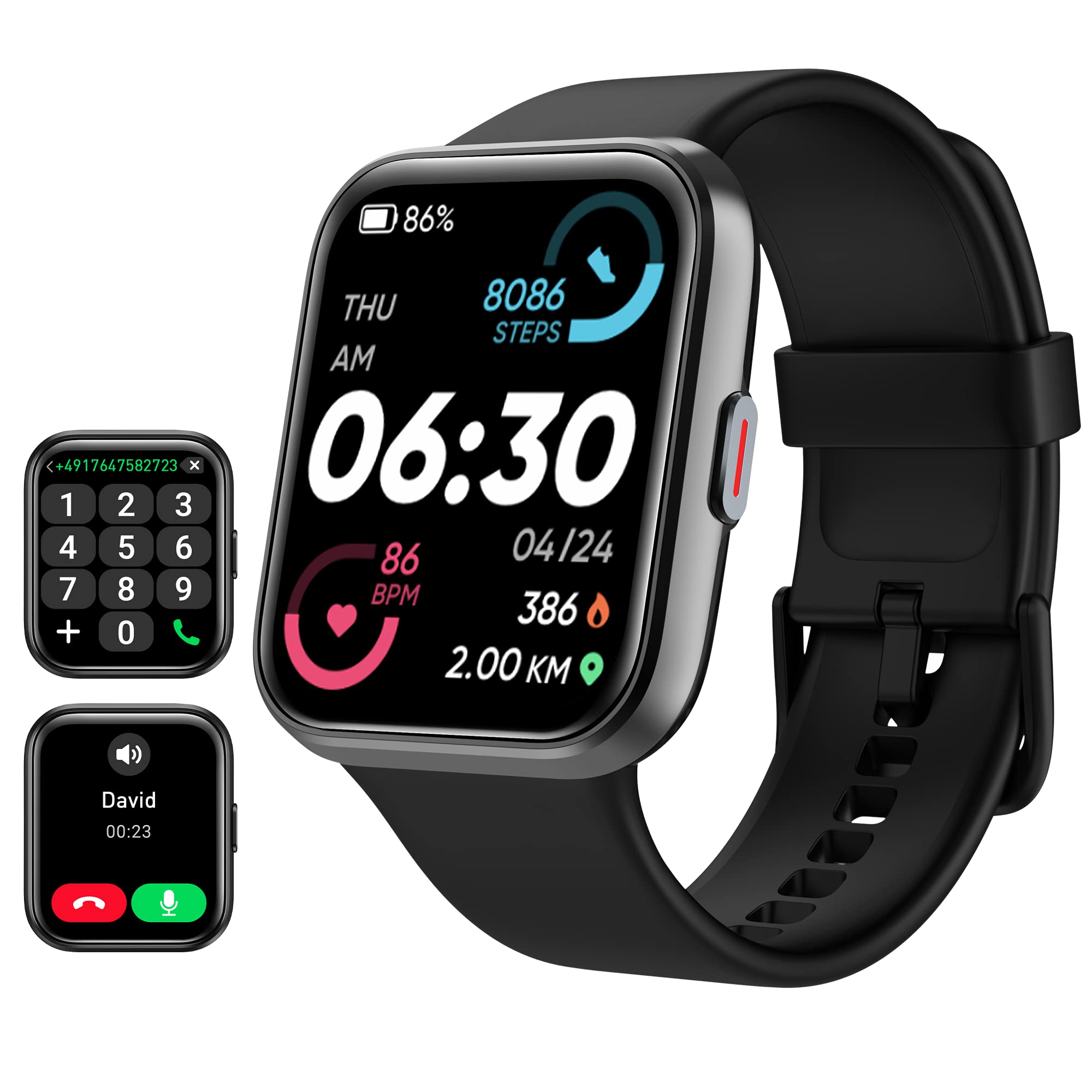 Pro Series 8 Smart Watch with Alexa Built-in & Bluetooth Calling – 1.8" HD Screen, 100+ Sports, SpO2 & Heart Rate Monitor