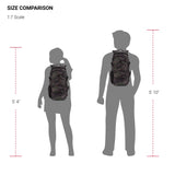 SwissGear 3598 Narrow Profile Backpack – Slim Daypack for Commuting & School, Camo Green