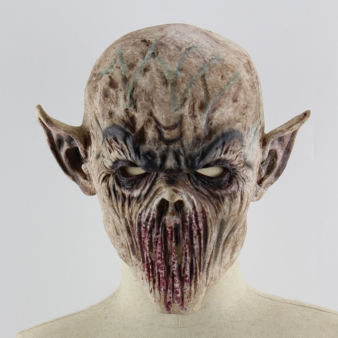 Realistic Zombie Latex Mask – Scary Halloween Masquerade Costume for Adults, Breathable & Non-Toxic Full Head Mask