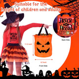 Light Up Halloween Trick-or-Treat Bag – LED Ghost Candy Bucket (Reusable, Orange, 2025 Edition)