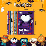 Halloween Face Sticker Set – 36 Sheets Mix & Match Googly Eyes, Witch, Ghost & Pumpkin Designs (Multi-Color)