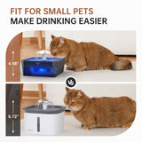 Award-Winning 50oz Cat Water Fountain – Ultra-Quiet 3-Mode Drinking System for Kittens & Small Pets