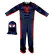 Miles Morales Qualux Costume for Kids – Deluxe Muscle Jumpsuit with Mask | Spider-Verse Hero Outfit
