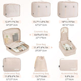8 Set Travel Packing Cubes for Suitcase – Lightweight Luggage Organizers with Mesh Top for Efficient Travel Packing