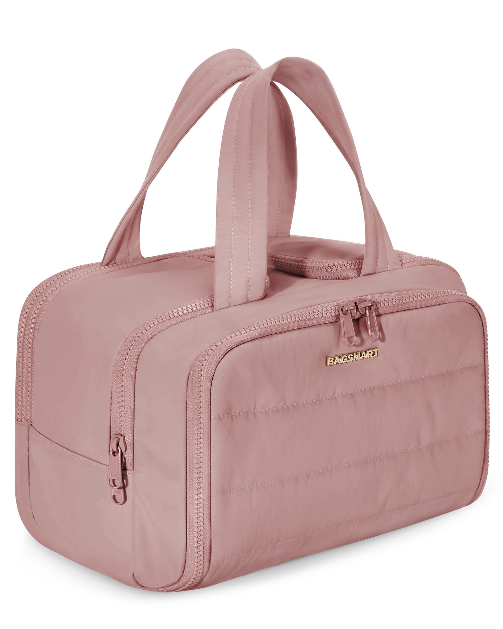 Large Travel Toiletry Bag for Women – Puffy Cosmetic Organizer with Multiple Compartments