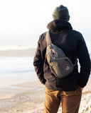 Waterfly Crossbody Sling Backpack – Travel & Hiking Chest Bag, Black