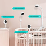 Smart Baby Monitor with 5" Screen & App Viewing – HD Camera, Night Vision & Two-Way Audio Nursery Monitor
