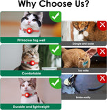 Smart GPS Cat Tracker Collar with Apple Find My Lightweight Adjustable Pet Locator No Monthly Fee