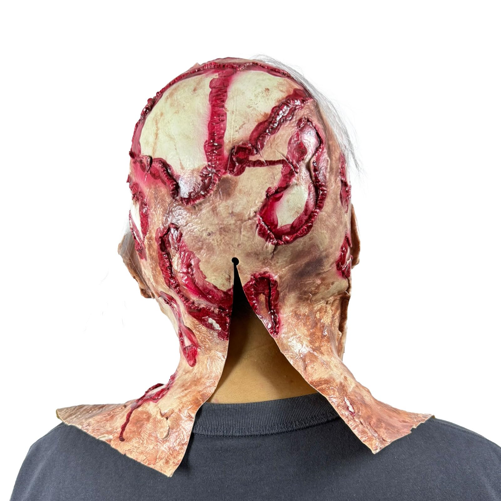 Red Bloody Zombie Mask – Ultra-Realistic Latex Horror Face for Halloween & Haunted Houses 🩸💀