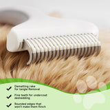 3-in-1 Cat Steam Grooming Brush with Mist Spray & Massage Function – Self-Cleaning Pet Hair Remover for Cats & Dogs (White)