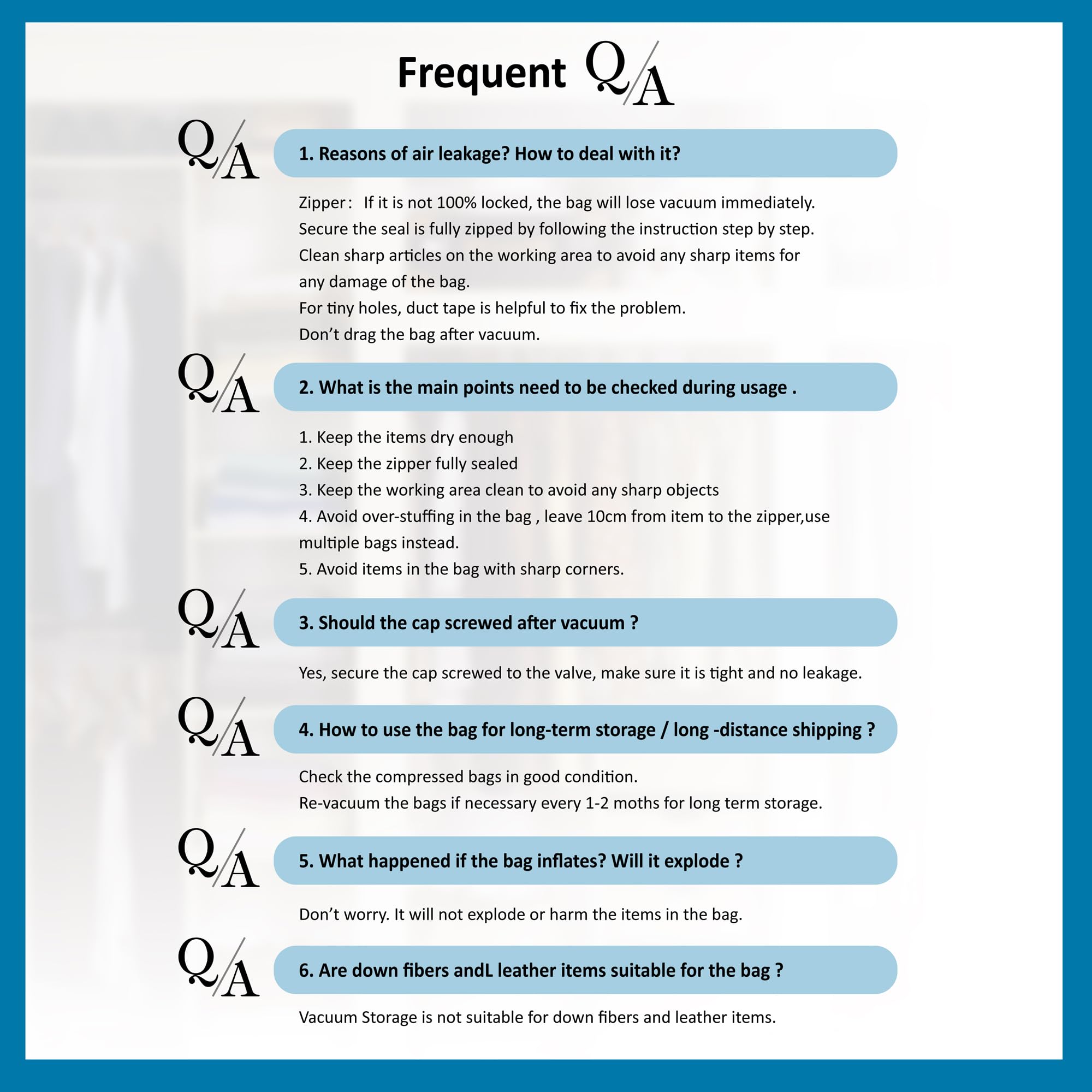 COZY ESSENTIAL Vacuum Storage Bags Set (20-Pack) – Space Saver Compression Bags for Clothes, Bedding & Travel (Transparent)