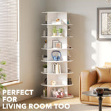 7-Tier Rotating Shoe Rack Tower – 360° Spinning Vertical Shoe & Handbag Organizer for Closets