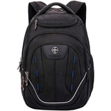 Swissdigital Design TSA-Friendly Business Laptop Backpack with USB Charging Port and RFID Protection