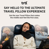 Ergonomic Travel Neck Pillow for Airplanes – Lightweight Neck Support Pillow with Patented Head Support System