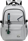 Black Water-Resistant School Backpack with Laptop Sleeve