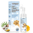 No-Rinse Dog Paw Cleaner with Soft Silicone Brush and Foaming Cleanser for Mud, Dirt, and Odor Removal – Gentle Pet Paw Cleaning Tool