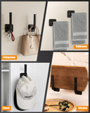 Wall-Mounted Hat Organizer (4-Pack) – Strong Adhesive Acrylic Hooks for Baseball Caps & Accessories