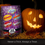 STARBURST, SKITTLES & LIFE SAVERS Halloween Variety Bag – 315PCS Fruity Candy Mega Mix 🍓🍋🍇 Perfect for Parties & Trick-or-Treat 🎃