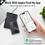 Ultra-Slim Smart Wallet Tracker Card – Apple Find My Compatible Bluetooth Item Locator with 100dB Alarm, IP67 Waterproof Anti-Loss Tracker for Wallet, Luggage & Keys