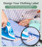 Green Bluetooth Mini Label Maker with Tape