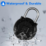 Bluetooth Fingerprint Smart Padlock, USB Rechargeable Biometric Locker Lock for Gym, School, Cabinets & Travel Bags